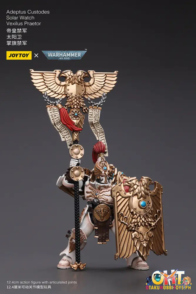 Joytoy Warhammer 40K 1/18 Adeptus Custodes Solar Watch Vexilus Praetor Jt9350 Articulated Figure