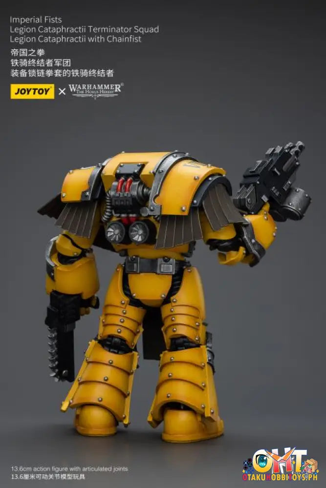 Joytoy Warhammer 40K 1/18 Imperial Fists Legion Cataphractii Terminator Squad Sergeant With