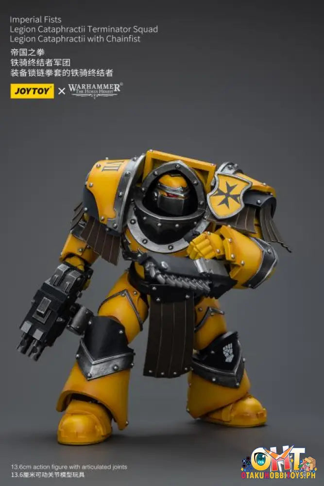 Joytoy Warhammer 40K 1/18 Imperial Fists Legion Cataphractii Terminator Squad Sergeant With