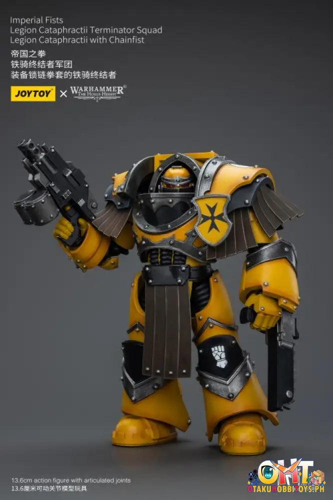 Joytoy Warhammer 40K 1/18 Imperial Fists Legion Cataphractii Terminator Squad Sergeant With