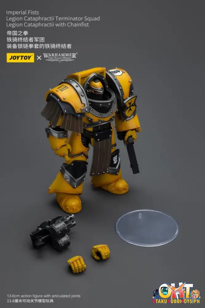 Joytoy Warhammer 40K 1/18 Imperial Fists Legion Cataphractii Terminator Squad Sergeant With
