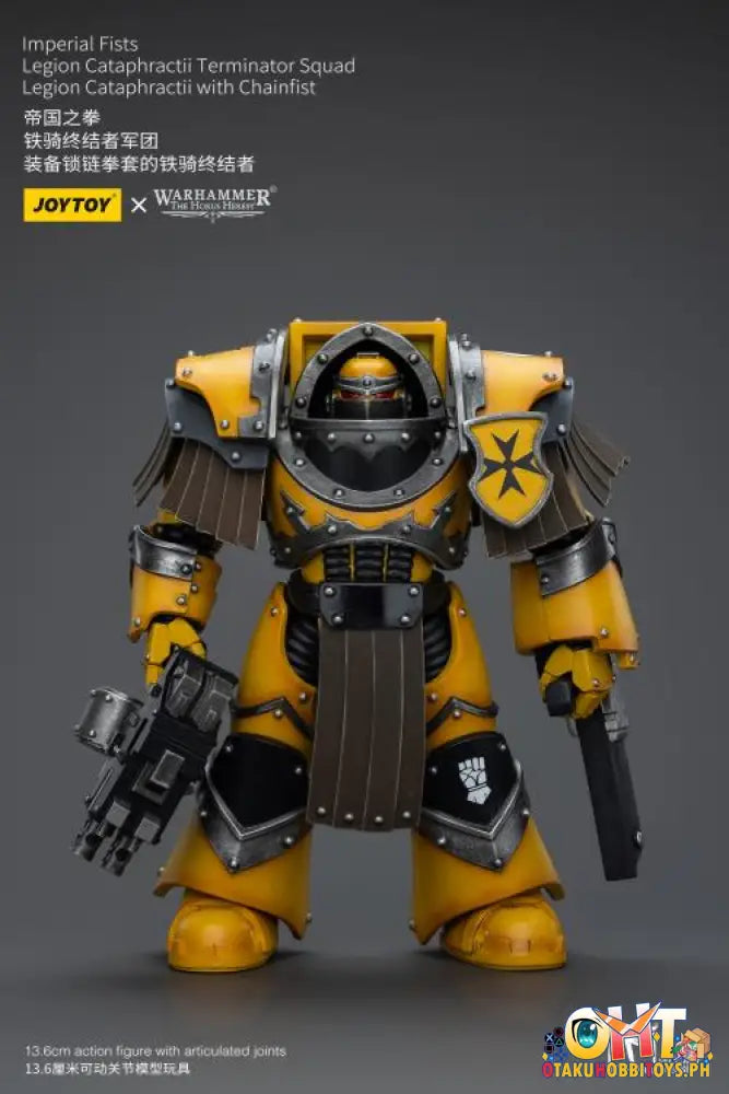 Joytoy Warhammer 40K 1/18 Imperial Fists Legion Cataphractii Terminator Squad Sergeant With