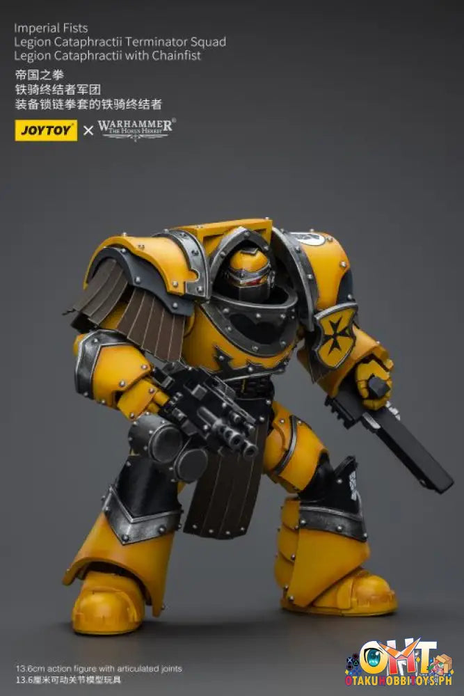Joytoy Warhammer 40K 1/18 Imperial Fists Legion Cataphractii Terminator Squad Sergeant With