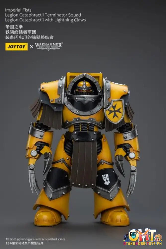Joytoy Warhammer 40K 1/18 Imperial Fists Legion Cataphractii Terminator Squad Sergeant With