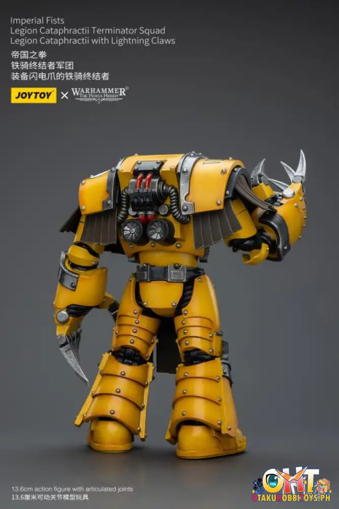 Joytoy Warhammer 40K 1/18 Imperial Fists Legion Cataphractii Terminator Squad Sergeant With