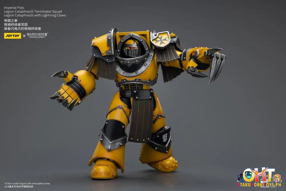 Joytoy Warhammer 40K 1/18 Imperial Fists Legion Cataphractii Terminator Squad Sergeant With
