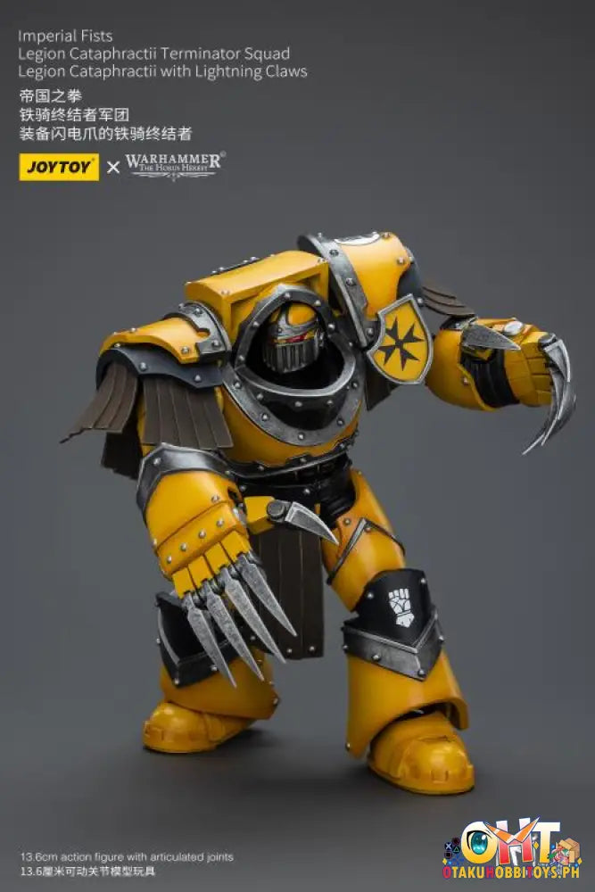 Joytoy Warhammer 40K 1/18 Imperial Fists Legion Cataphractii Terminator Squad Sergeant With