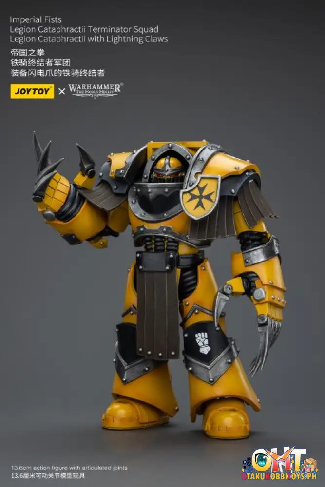 Joytoy Warhammer 40K 1/18 Imperial Fists Legion Cataphractii Terminator Squad Sergeant With