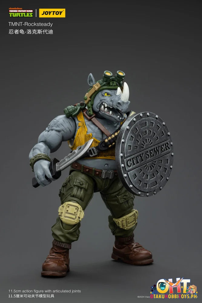Jt8469 1/18 Tmnt Rocksteady Articulated Figure