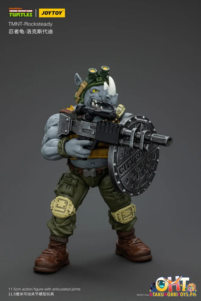 Jt8469 1/18 Tmnt Rocksteady Articulated Figure