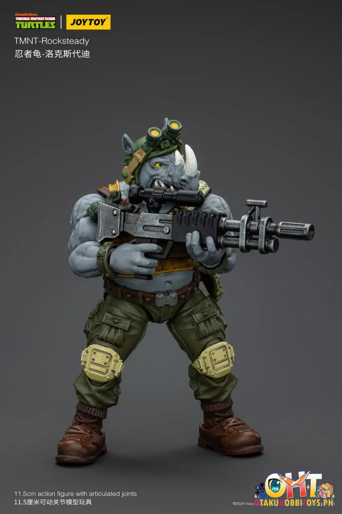 Jt8469 1/18 Tmnt Rocksteady Articulated Figure