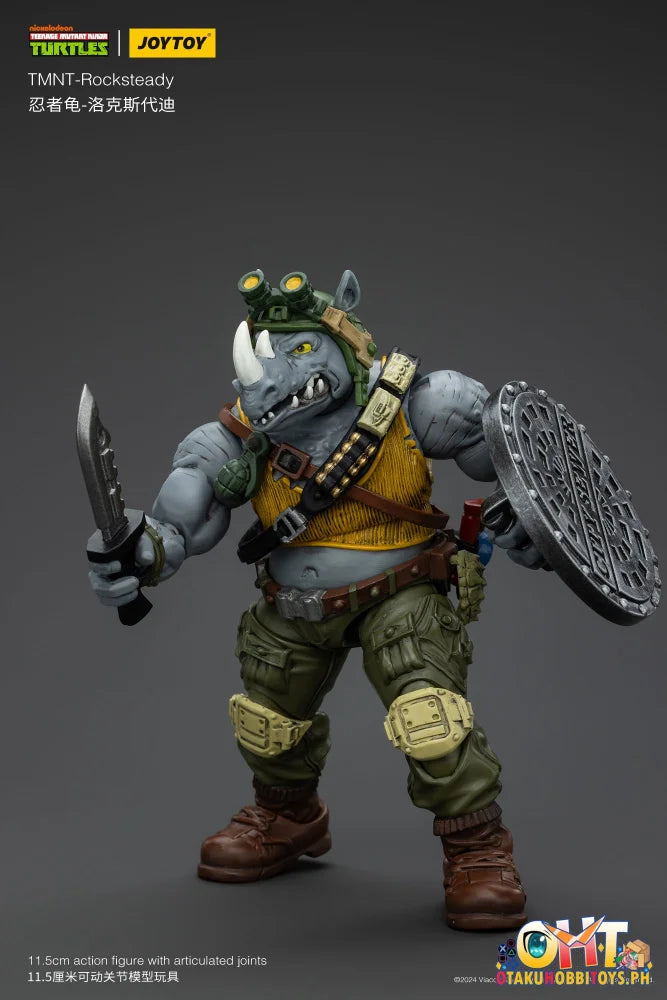 Jt8469 1/18 Tmnt Rocksteady Articulated Figure