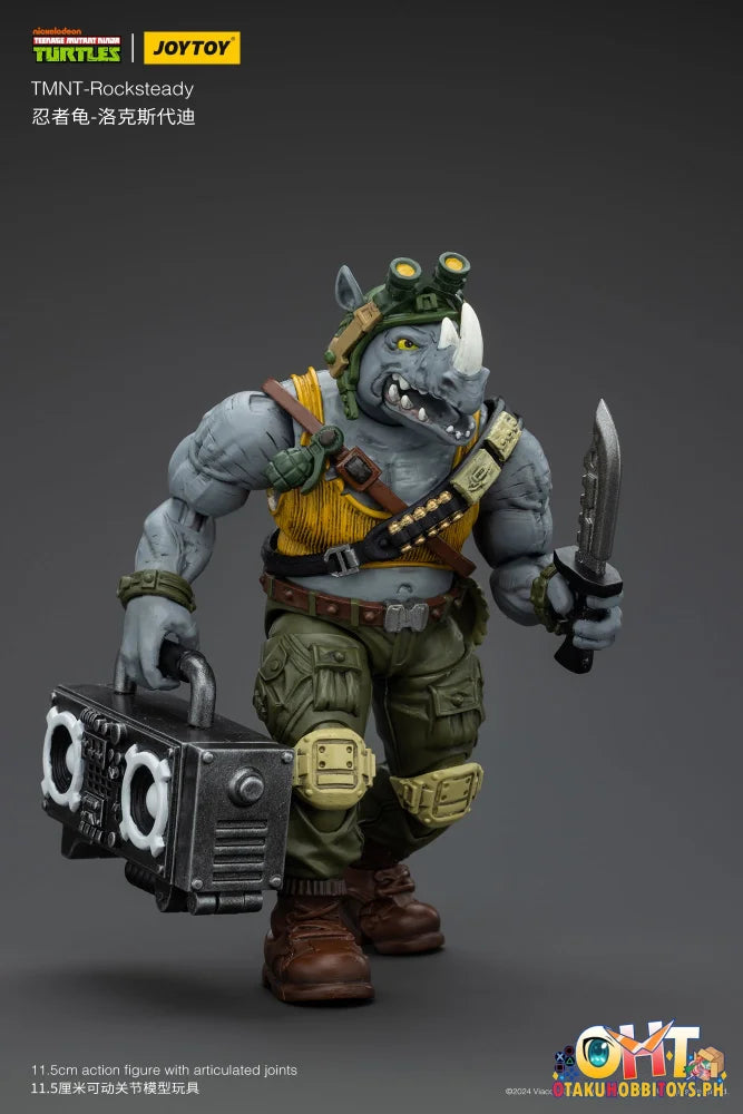 Jt8469 1/18 Tmnt Rocksteady Articulated Figure