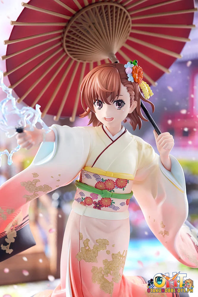 KADOKAWA 1/7 A Certain Scientific Railgun T Mikoto Misaka Furisode Kimono ver. Scale Figure