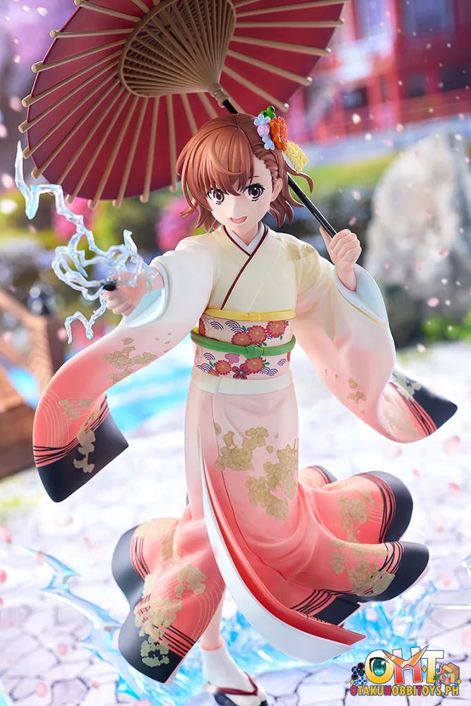 KADOKAWA 1/7 A Certain Scientific Railgun T Mikoto Misaka Furisode Kimono ver. Scale Figure