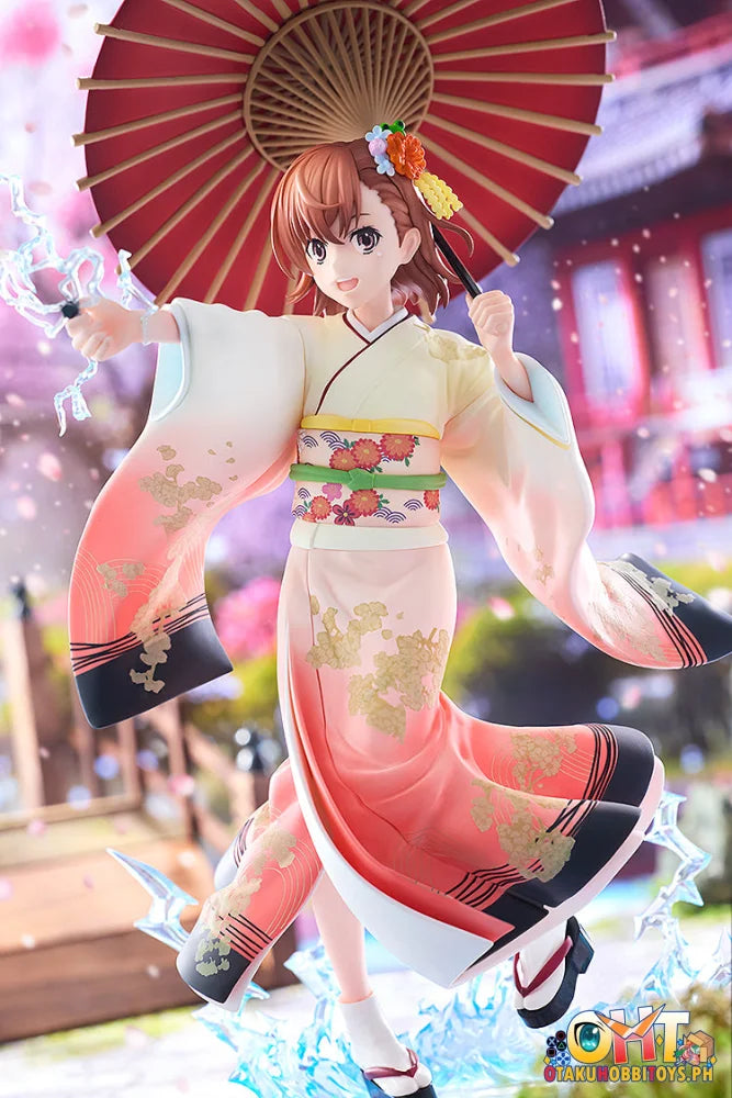 KADOKAWA 1/7 A Certain Scientific Railgun T Mikoto Misaka Furisode Kimono ver. Scale Figure