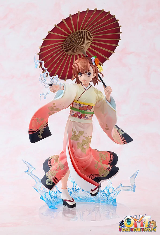 KADOKAWA 1/7 A Certain Scientific Railgun T Mikoto Misaka Furisode Kimono ver. Scale Figure