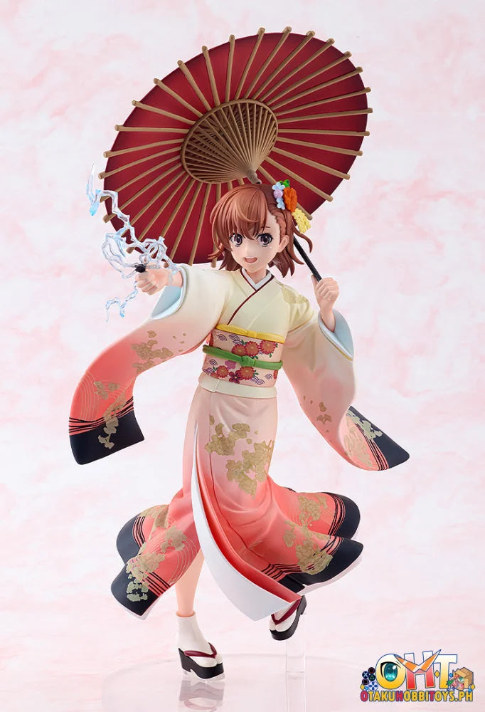 KADOKAWA 1/7 A Certain Scientific Railgun T Mikoto Misaka Furisode Kimono ver. Scale Figure