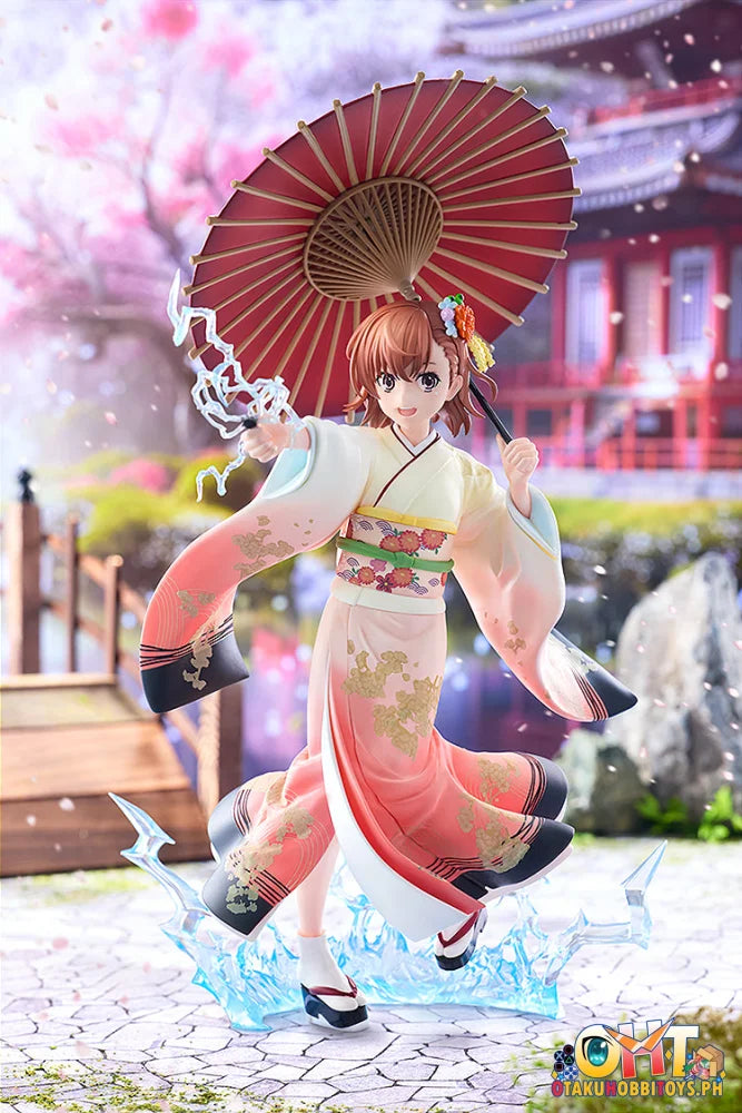 KADOKAWA 1/7 A Certain Scientific Railgun T Mikoto Misaka Furisode Kimono ver. Scale Figure