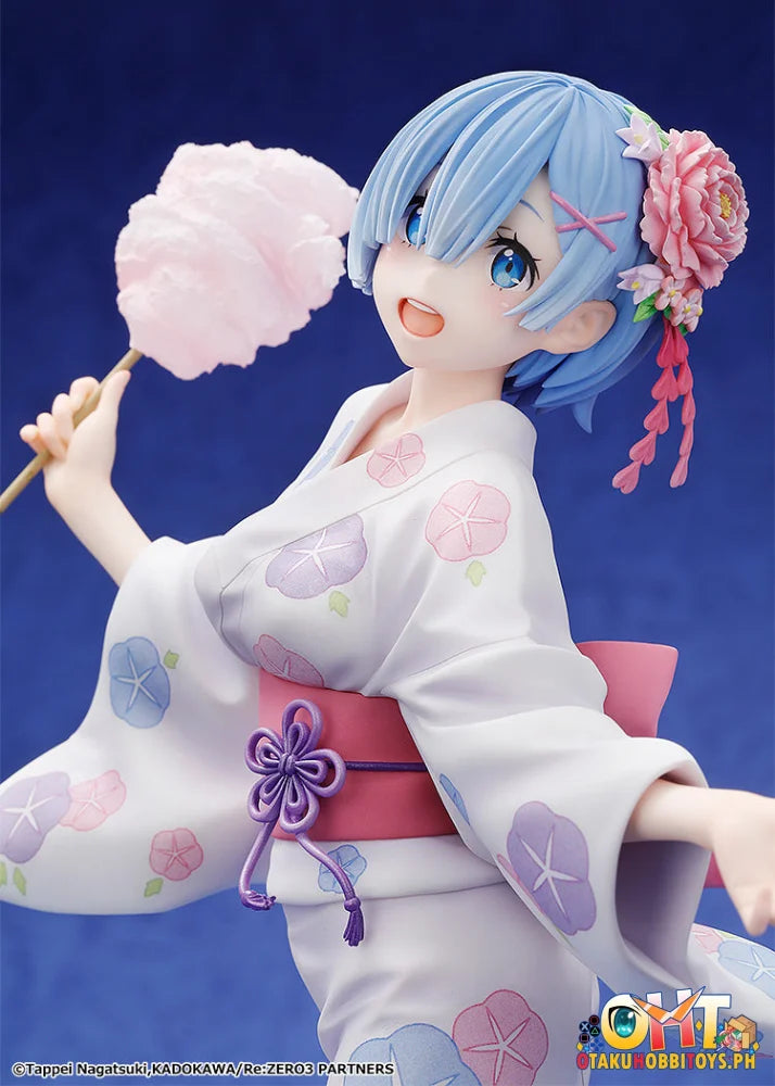 Kadokawa 1/7 Rem: Yukata Ver. (Renewal Package Edition) Prize Figure