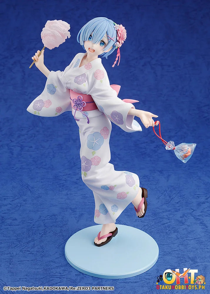 Kadokawa 1/7 Rem: Yukata Ver. (Renewal Package Edition) Prize Figure