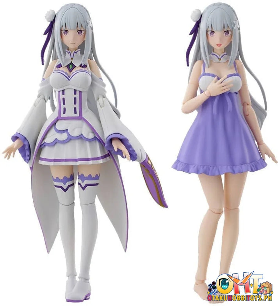 KADOKAWA Re:ZERO Starting Life in Another World KADOKAWA PLASTIC MODEL SERIES Emilia DX Ver. Scale Figure