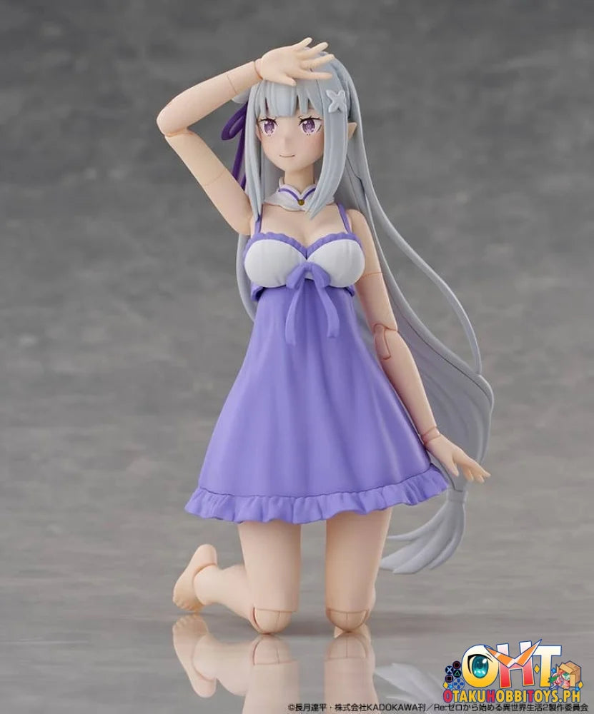 KADOKAWA Re:ZERO Starting Life in Another World KADOKAWA PLASTIC MODEL SERIES Emilia DX Ver. Scale Figure