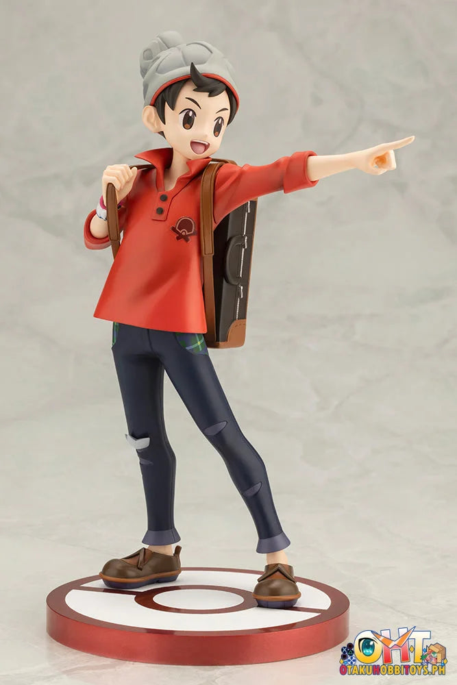 Kotobukiya 1/8 Pokémon Masaru With Hibany Artfx J Statue Scale Figure