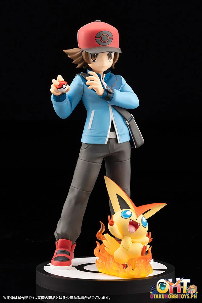 Kotobukiya 1/8 Pokemon TOUYA with VICTINI ARTFX J STATUE