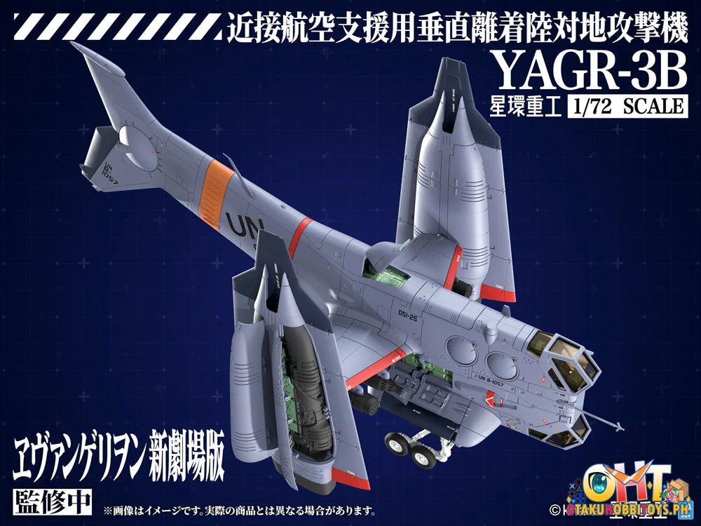 Kotobukiya EVANGELION:3.0＋1.0 THRICE UPON A TIME BAG OF 8 - YAGR-3B UNAF Close Air Support VTOL Aircraft (Plastic Model