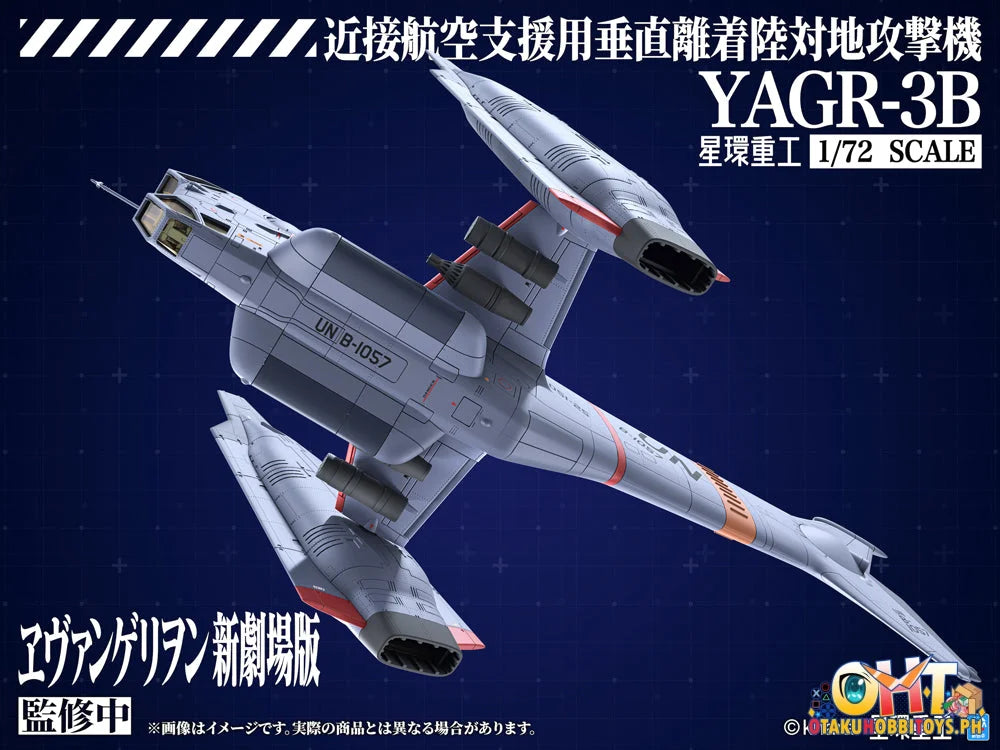 Kotobukiya EVANGELION:3.0＋1.0 THRICE UPON A TIME BAG OF 8 - YAGR-3B UNAF Close Air Support VTOL Aircraft (Plastic Model