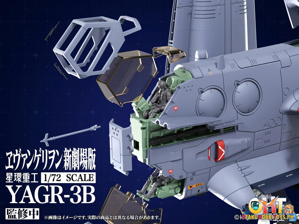 Kotobukiya EVANGELION:3.0＋1.0 THRICE UPON A TIME BAG OF 8 - YAGR-3B UNAF Close Air Support VTOL Aircraft (Plastic Model