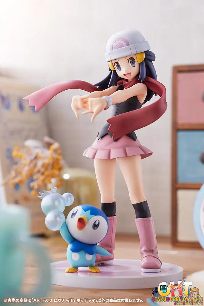 Kotobukiya Pokémon Artfx J 1/8 Hikari With Pochama Scale Figure