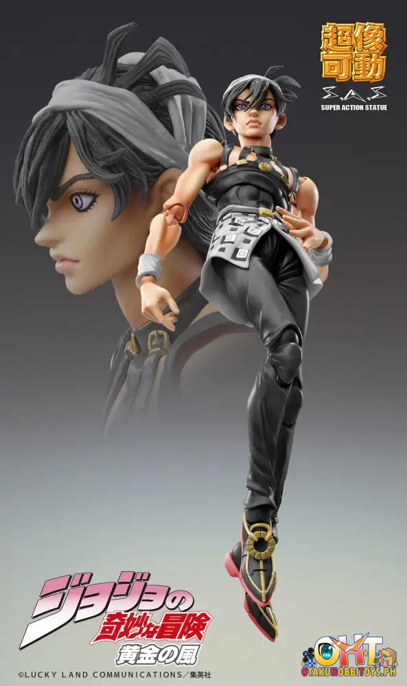 Medicom Super Action Statue Jojos Bizarre Adventure Part.v Narancia Ghirga & As Ver.black