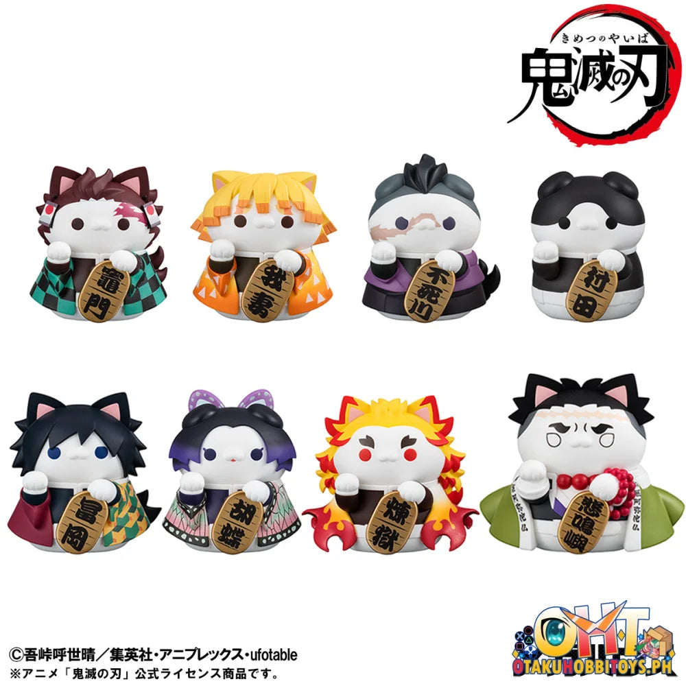 Megahouse box of 8 - MEGA CAT PROJECT Demon Slayer:Kimetsu no Yaiba Demon Slayer Fortune Cats ver. 01