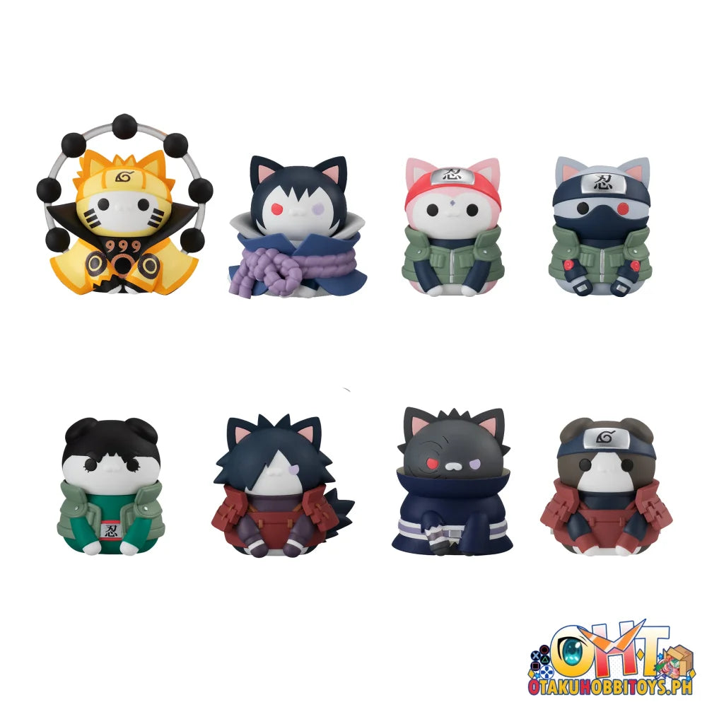 Megahouse Box Of 8 - Mega Cat Project Naruto Shippuden Nyaruto! Last Battle Ver. (Repeat) Plastic