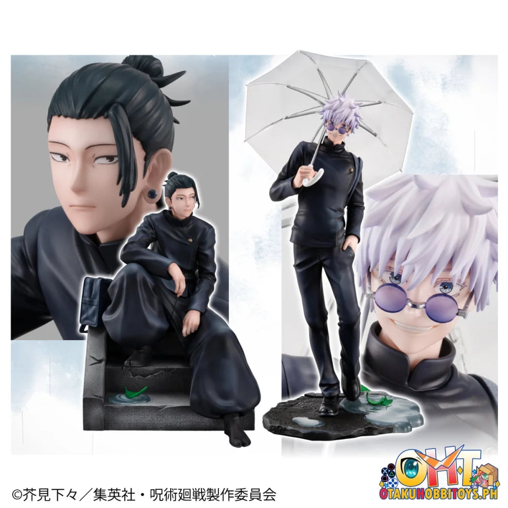 Megahouse Figure Jujutsukaisen Satoru Gojo / Suguru Geto Kosen Ver. Set [With Gift] Chibi Figure