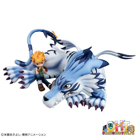 Megahouse G.E.M. Series Digimon Adventure Garurumon & Yamato Ishida (Repeat) - Scale Figure