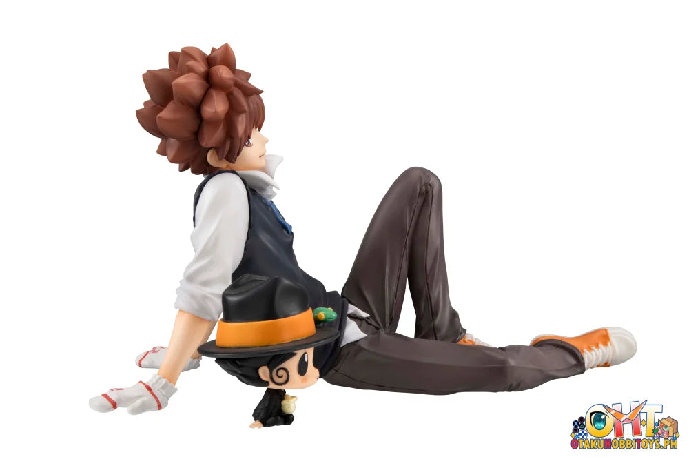 Megahouse G.E.M. Series Katekyo Hitman Reborn! Palm size Tsuna & Reborn / Hibari & Hibird set Scale Figure