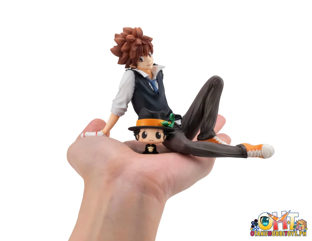 Megahouse G.E.M. Series Katekyo Hitman Reborn! Palm size Tsuna & Reborn / Hibari & Hibird set Scale Figure