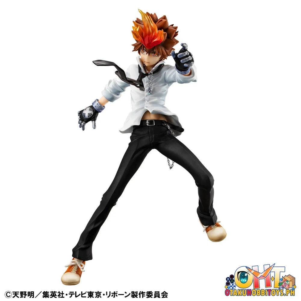 Megahouse G.E.M. Series Katekyo Hitman Reborn! Tsunayoshi Sawada & Kyoya Hibari & Reborn set (Repeat) Scale Figure