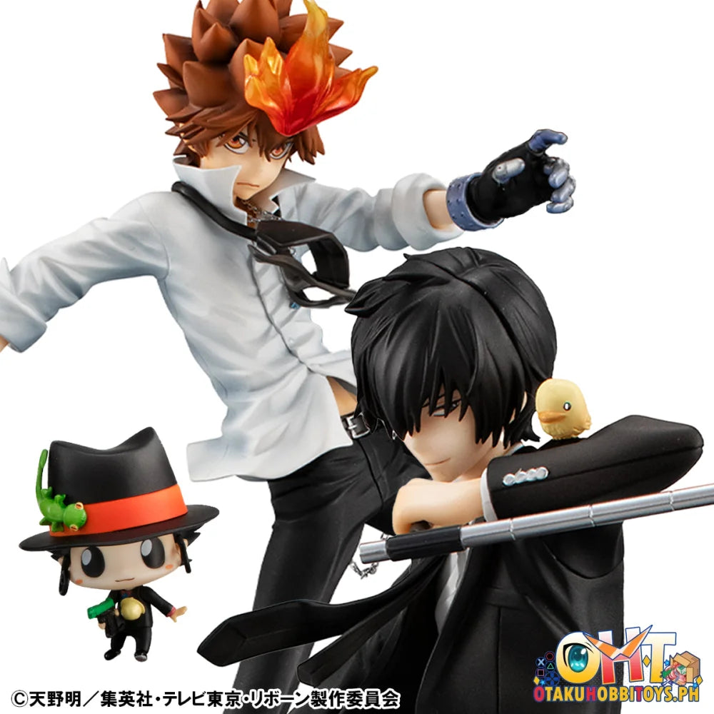 Megahouse G.E.M. Series Katekyo Hitman Reborn! Tsunayoshi Sawada & Kyoya Hibari & Reborn set (Repeat) Scale Figure