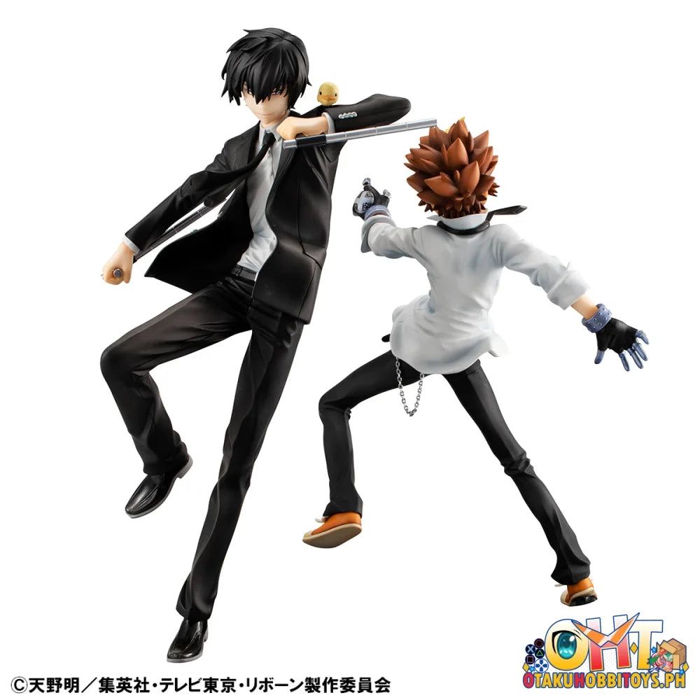 Megahouse G.E.M. Series Katekyo Hitman Reborn! Tsunayoshi Sawada & Kyoya Hibari & Reborn set (Repeat) Scale Figure