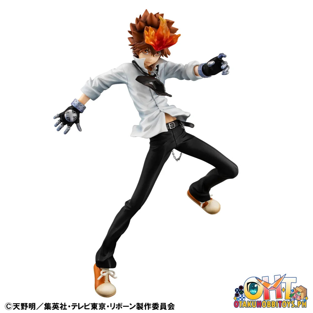 Megahouse G.E.M. Series Katekyo Hitman Reborn! Tsunayoshi Sawada & Kyoya Hibari & Reborn set (Repeat) Scale Figure