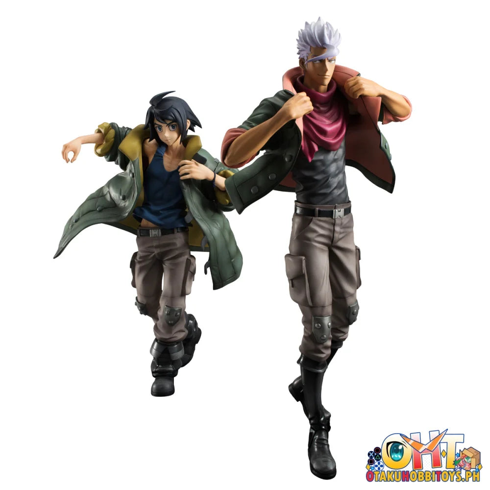 Megahouse G.E.M. Series Mobile Suit Gundam IRON-BLOODED ORPHANS Mikazuki Augus & Orga Itsuka set (Repeat) Scale Figure