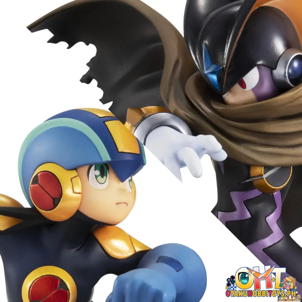 Megahouse Game Characters Collection Dx: Megaman Vs Bass Scale Figure