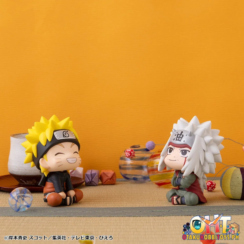 Megahouse Lookup NARUTO Shippuden Naruto Uzumaki Smile ver. & Jiraiya set [with gift]
