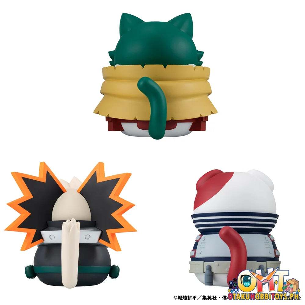 Megahouse MEGA CAT PROJECT My Hero AcademiaNyanto! The Big Heroaca Cats SeriesMidoriya & Bakugo & Todoroki set [with