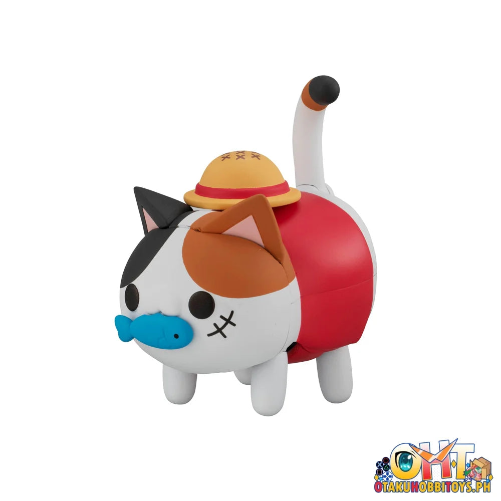 Megahouse ’Mega Cat Project One Piece Tokotoko Nyanpiecenyan Monkey D. Luffy’ Trading Figure