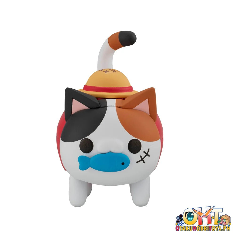 Megahouse ’Mega Cat Project One Piece Tokotoko Nyanpiecenyan Monkey D. Luffy’ Trading Figure